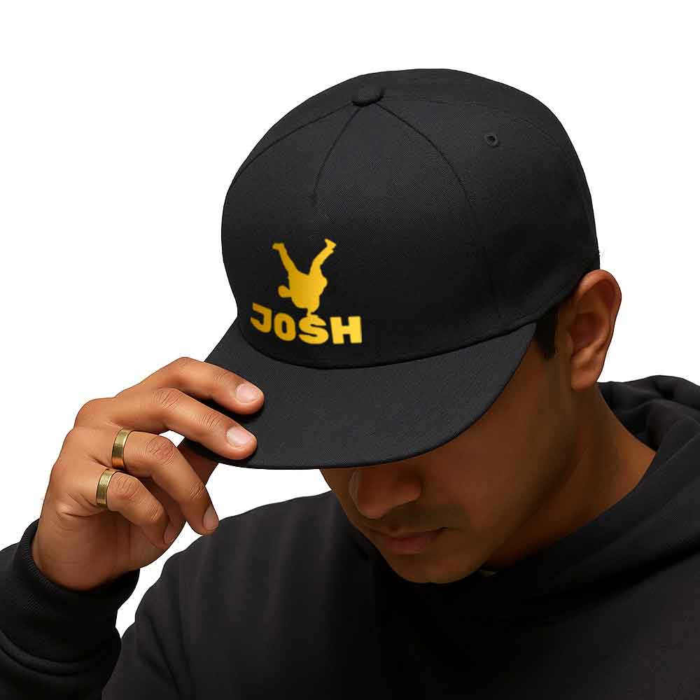 Nutcase Personalized Hip Hop Cap – Create Your Own Swag in Black - Image 2