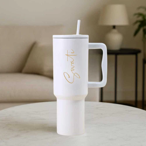 Nutcase Personalized Tumbler with Straw and Lid - Insulated Vacuum Travel Flask 1200ml - Image 20