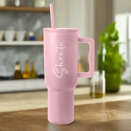 Nutcase Personalized Tumbler with Straw and Lid - Insulated Vacuum Travel Flask 1200ml - Image 26