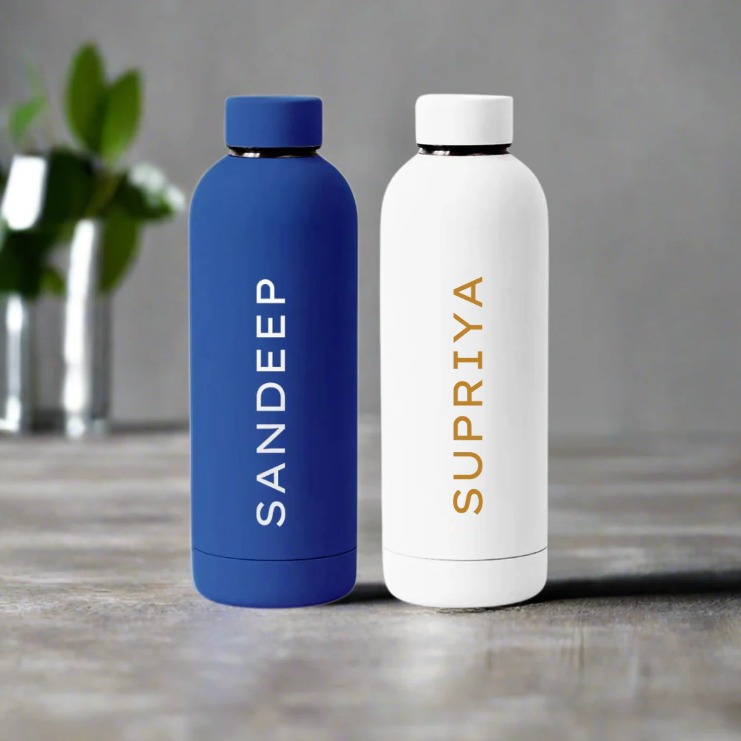 Nutcase Stainless Steel Water Bottle Double Insulated 500ml Bottles for Office Home Travel- BPA Free, Leakproof - SET OF 2 - Image 5