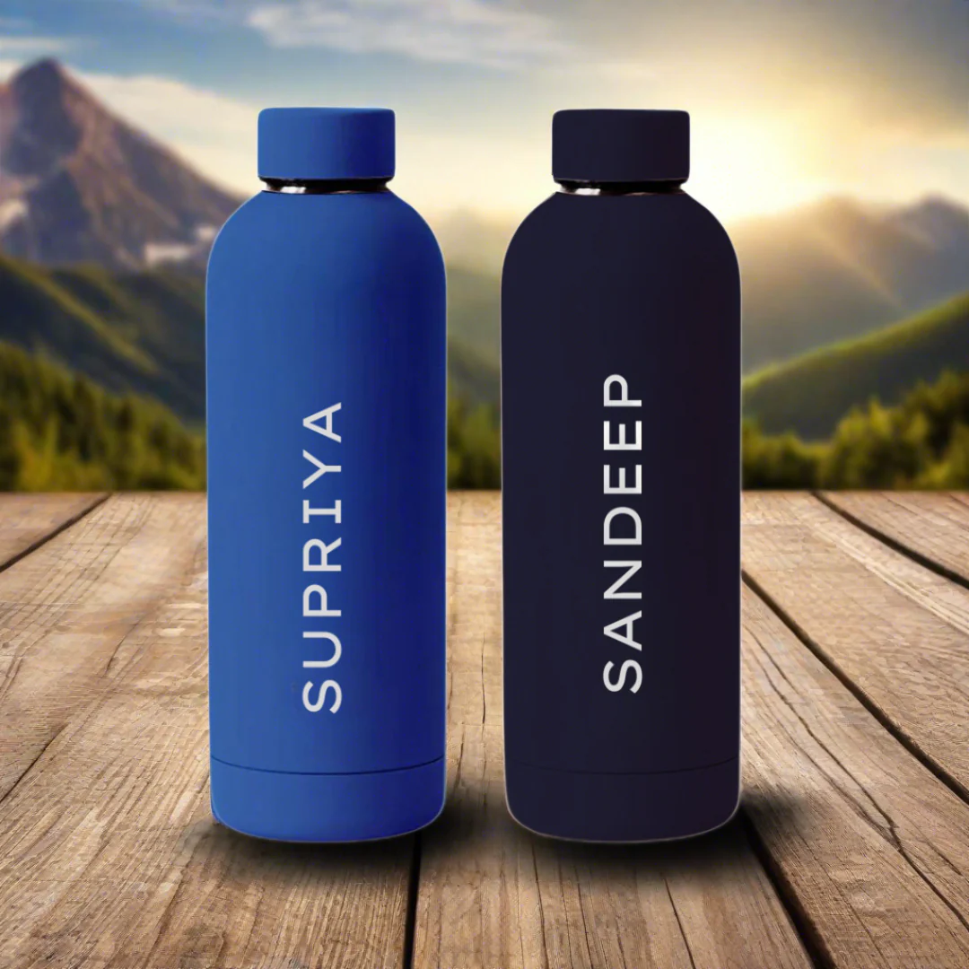 Nutcase Stainless Steel Water Bottle Double Insulated 500ml Bottles for Office Home Travel- BPA Free, Leakproof - SET OF 2 - Image 6