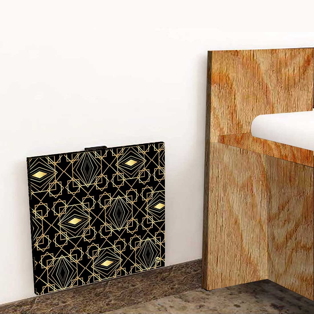 Wall Attached Bedside Table - Geometric Pattern - Image 8