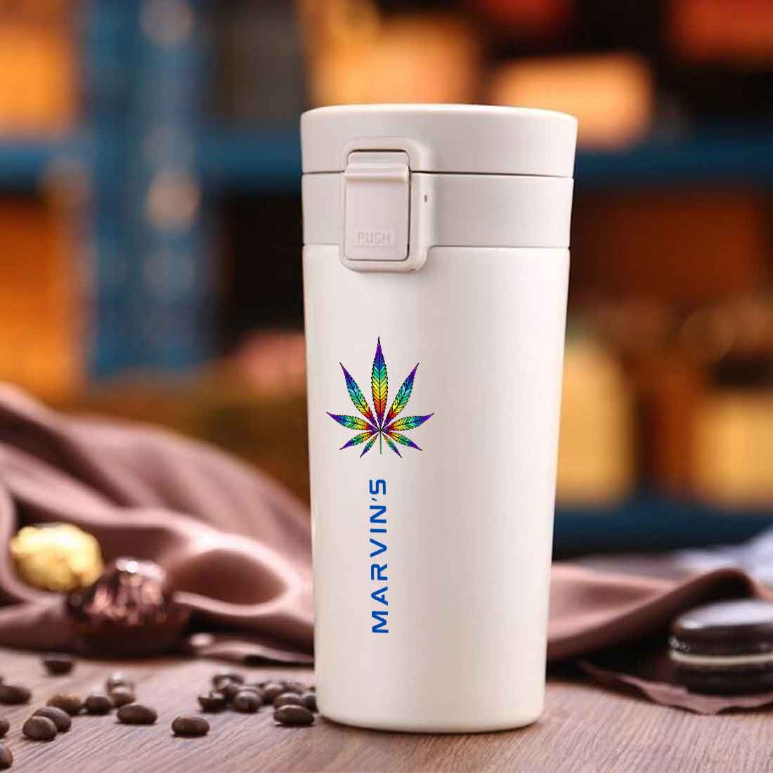 Nutcase Thermal Insulated Travel Mug with Name 380ml BPA Free Coffee Tumbler