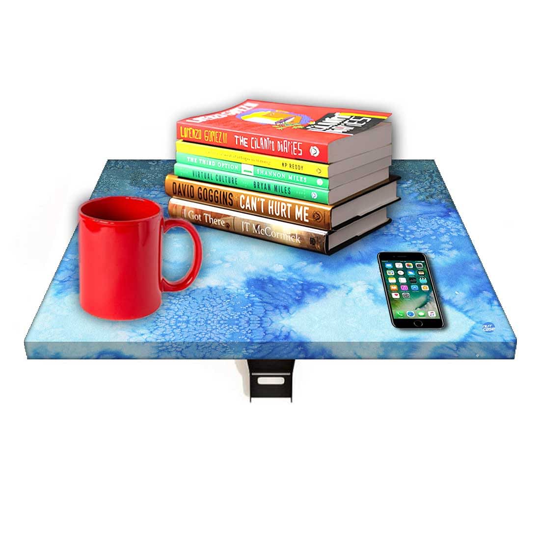 Wall Mount Night Table - Arctic Space Blue Shades Watercolor - Image 7