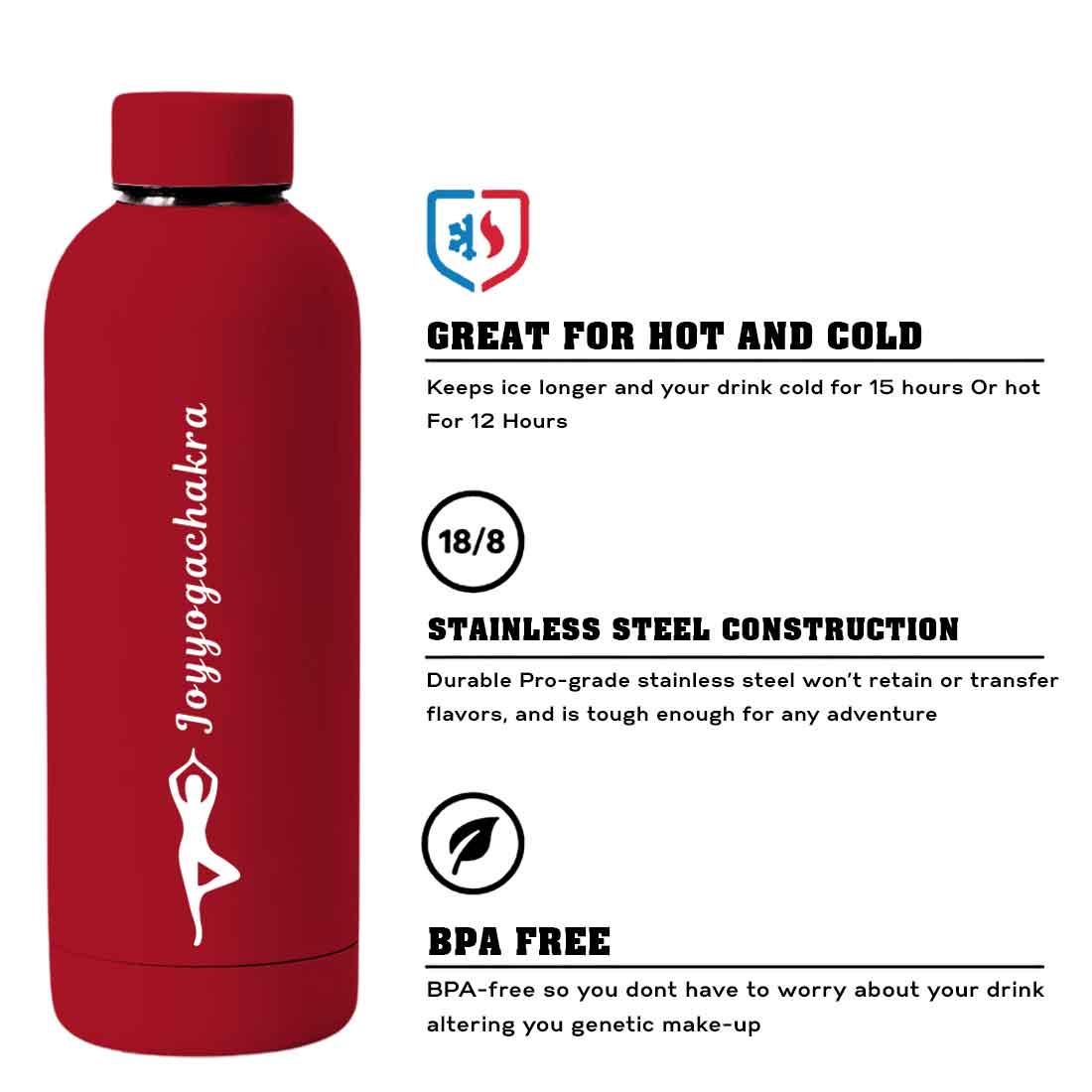 Nutcase Water Bottle Yoga For Workout Double Insulated Bottles - Image 39
