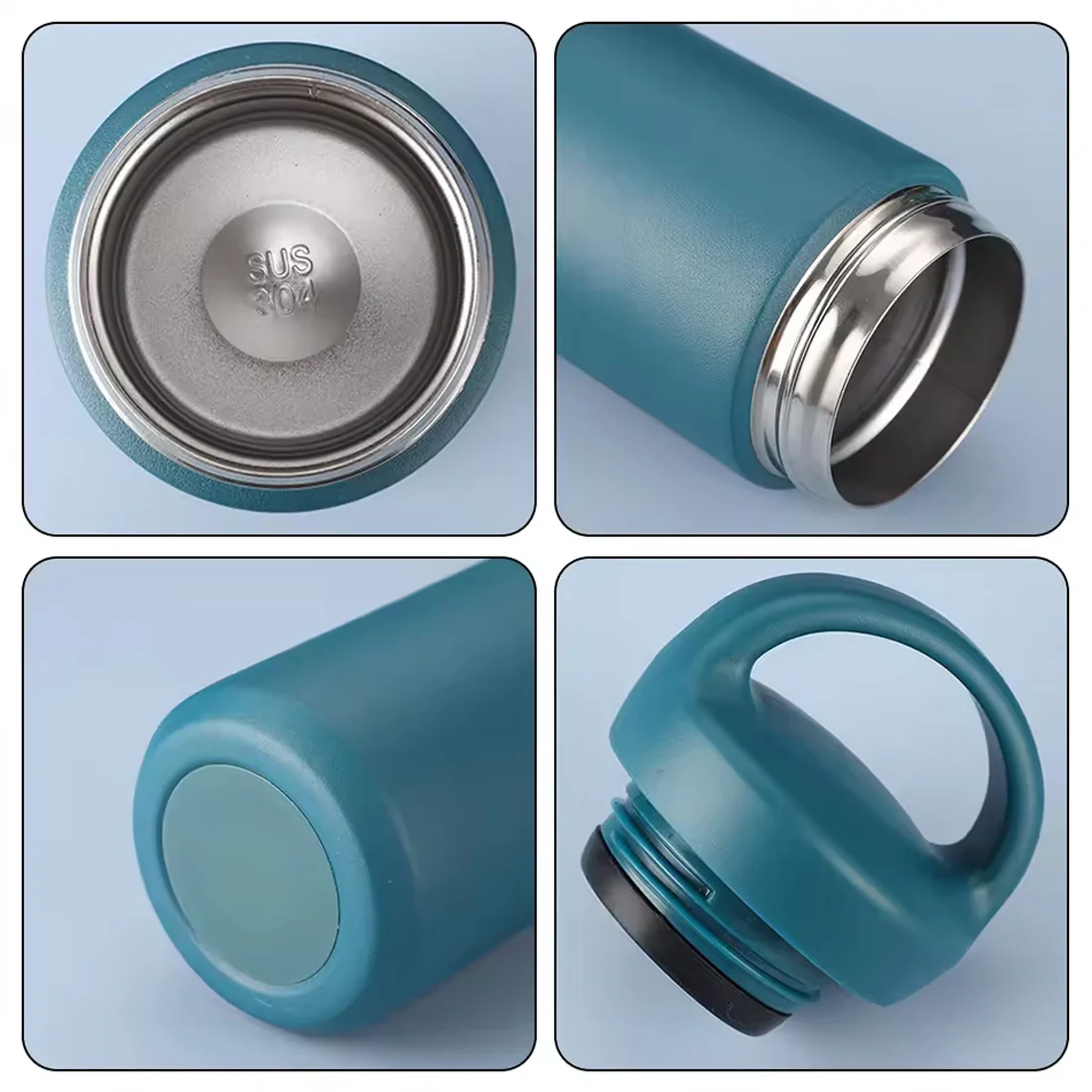 Stainless Steel Drink Bottle Personalised with Name - Insulated Water Bottle 500ml - Heart - Image 5