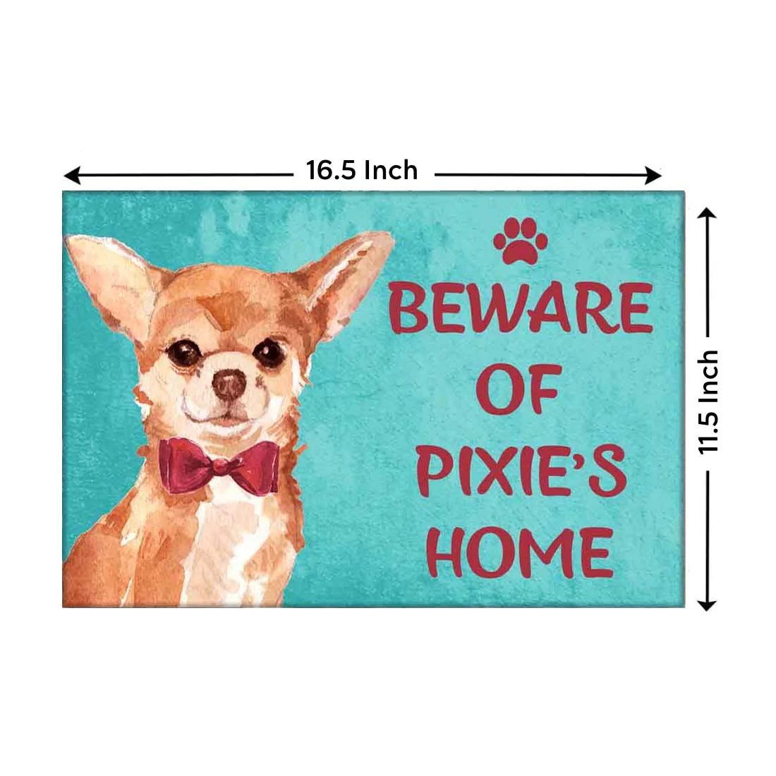 Customized Dog Name Plate - Beware Of Dog Sign - Chihuahua - Image 4