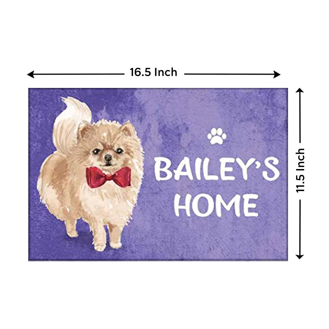 Cute Personalized Dog Name Plate -Beware Of Dog Sign - Pomeranian - Image 4