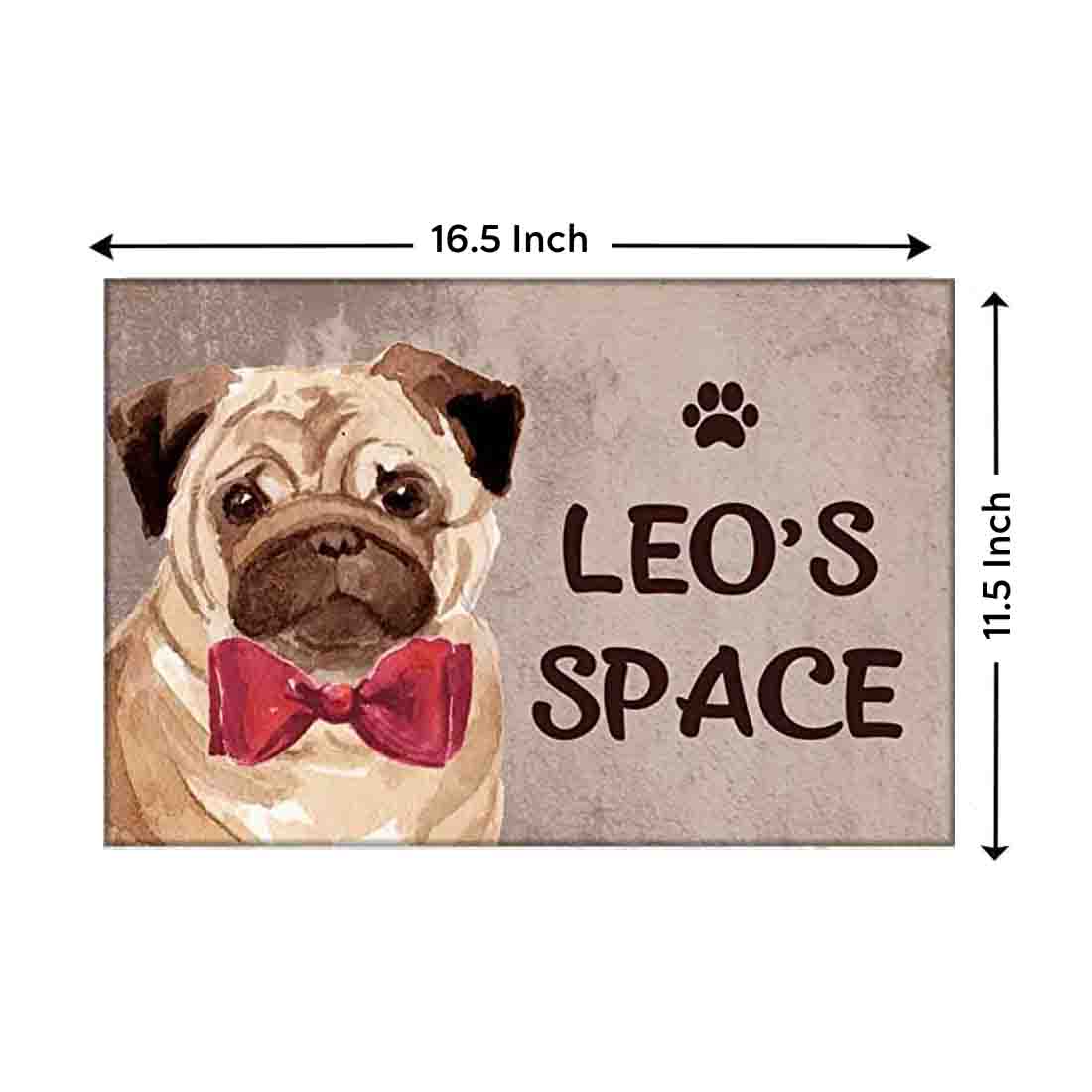 Beautiful Custom Dog Name Plate - Beware Of Dog Sign - Pug - Image 4