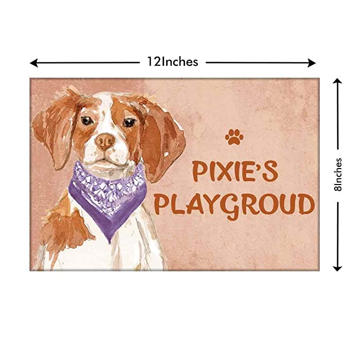 Sweet Quirky Dog Name Plate - Beware Of Dog Sign - Brittany - Image 3