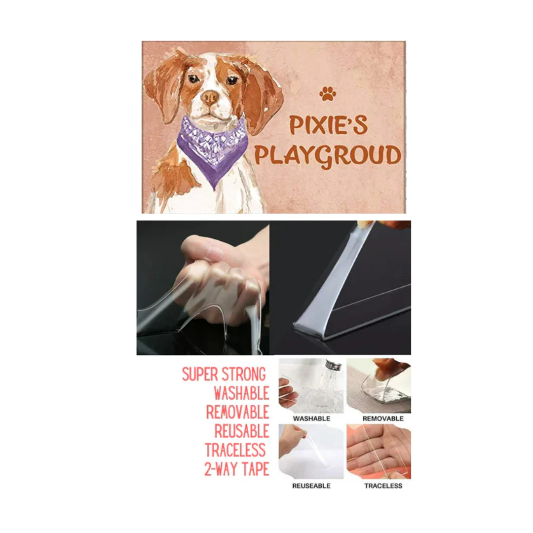 Sweet Quirky Dog Name Plate - Beware Of Dog Sign - Brittany - Image 4
