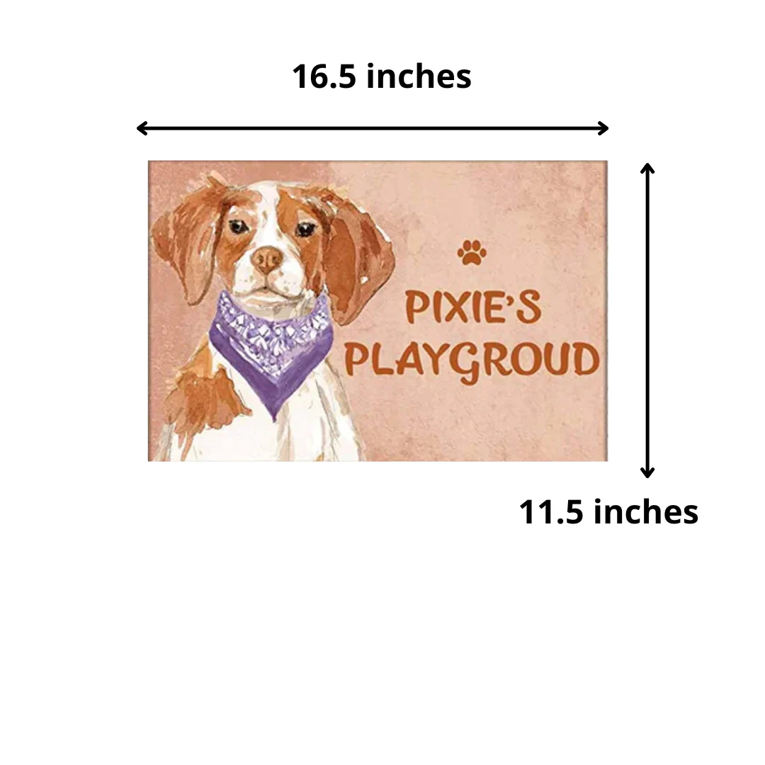 Sweet Quirky Dog Name Plate - Beware Of Dog Sign - Brittany - Image 6