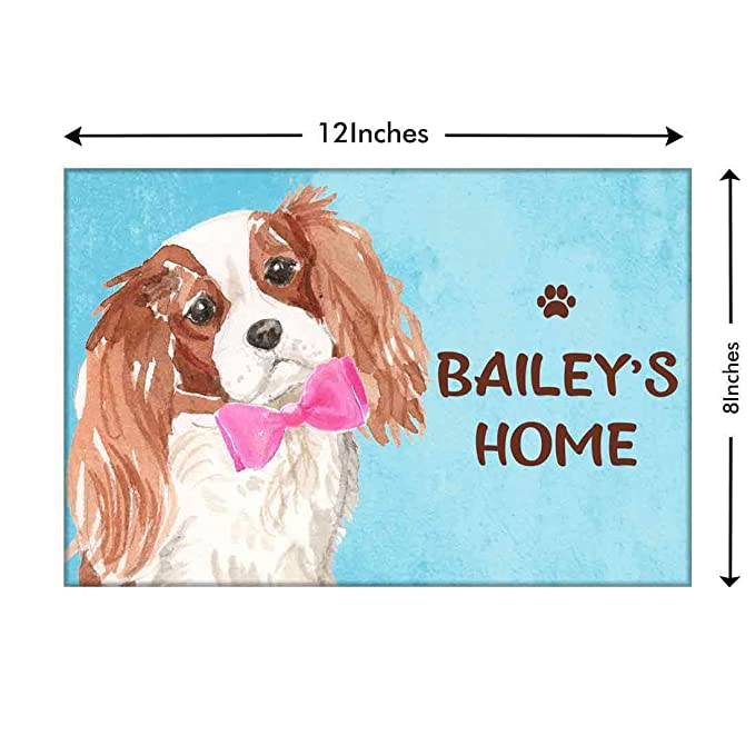 New Outdoor Dog Name Plate - Beware Of Dog Sign - Charles Spaniel 2 - Image 3