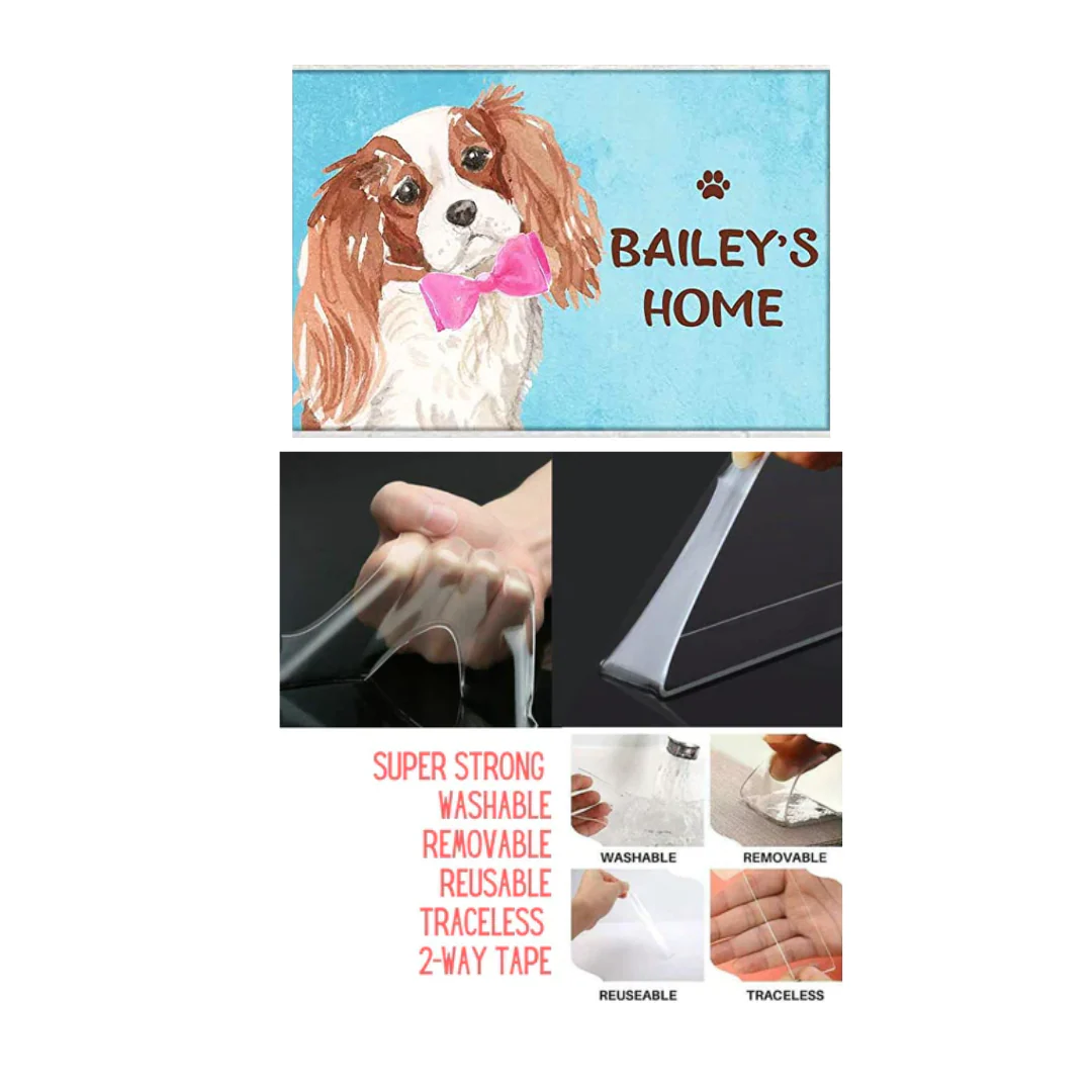 New Outdoor Dog Name Plate - Beware Of Dog Sign - Charles Spaniel 2 - Image 7