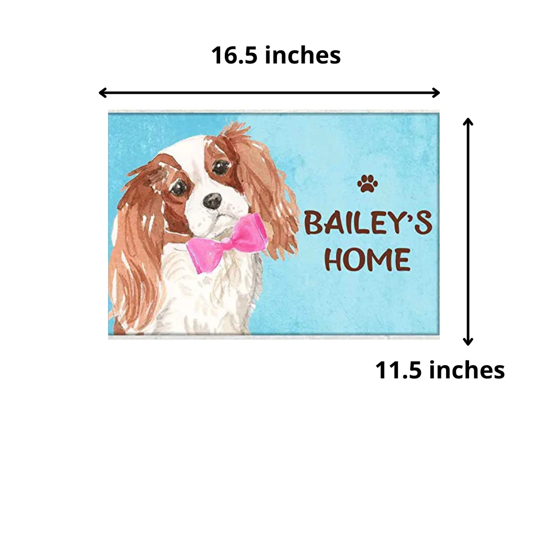 New Outdoor Dog Name Plate - Beware Of Dog Sign - Charles Spaniel 2 - Image 8