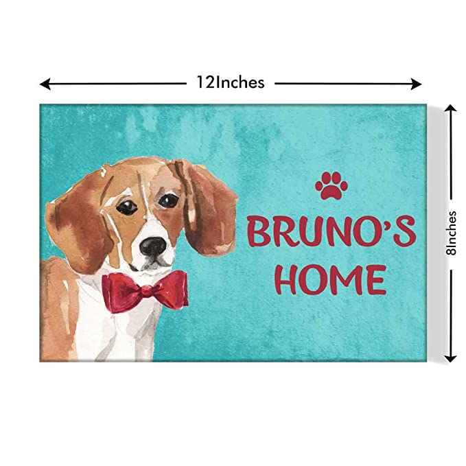Custom Dog Door Name Plate - Beware Of Dog Sign - Cute Beagle - Image 4