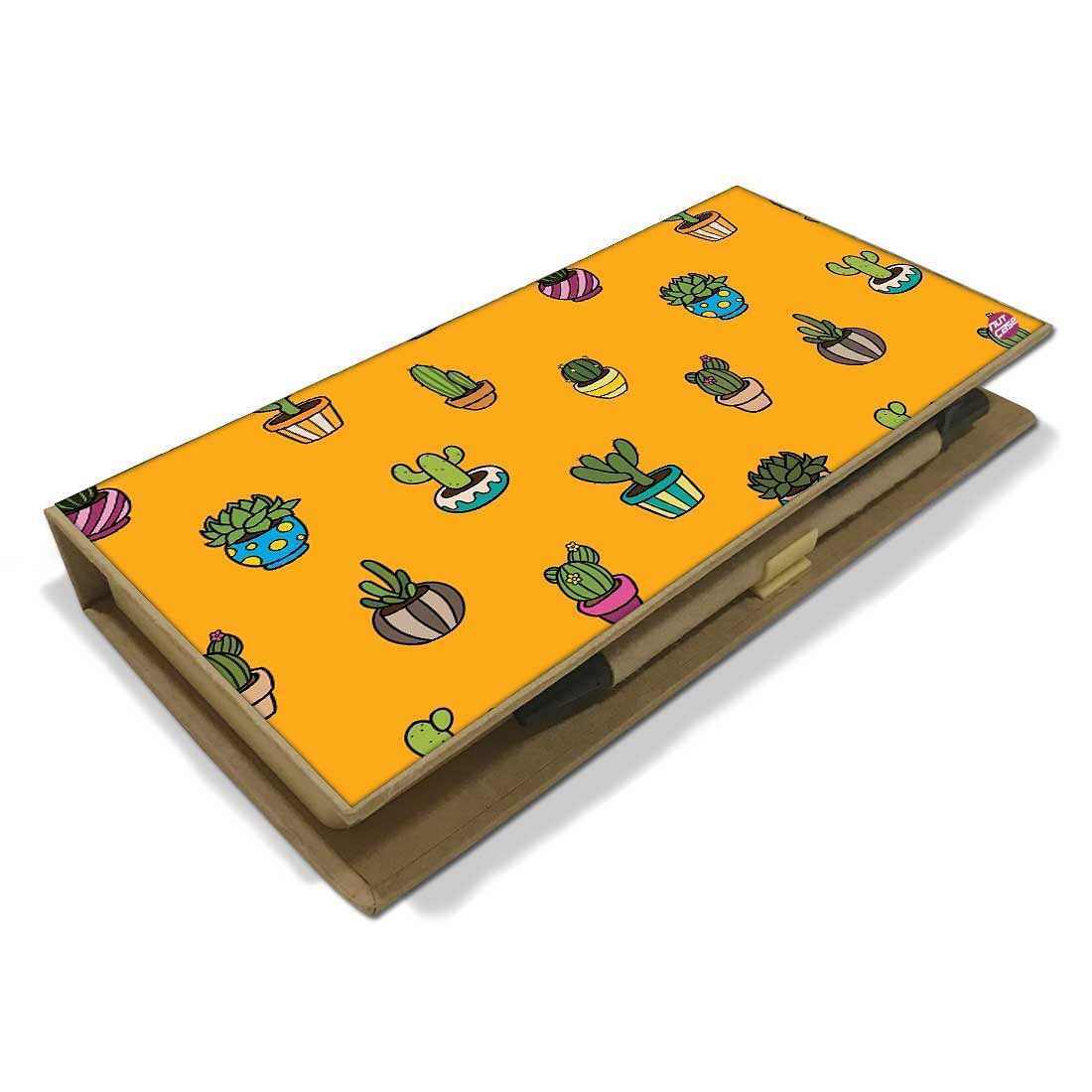 Stationery Kit Desk Organizer Memo Notepad - Cactus Cute - Image 3