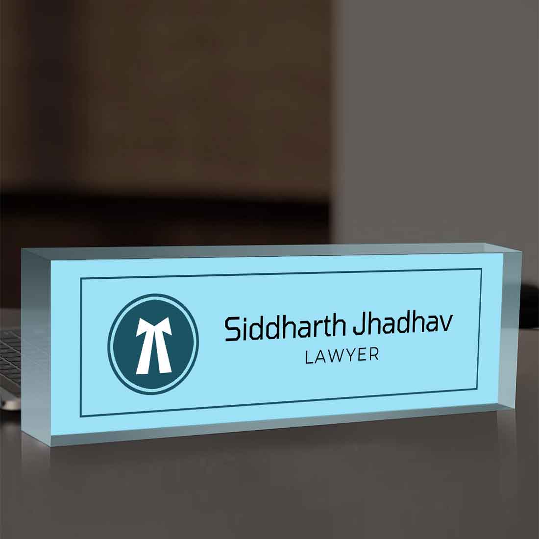 Office Desk Name Plate for Lawyer – Professional Desk Name Plate - Image 10