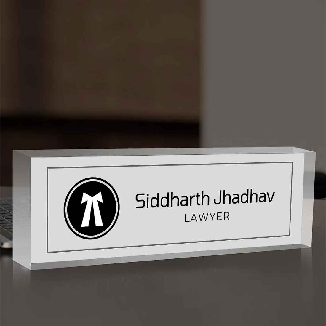 Office Desk Name Plate for Lawyer – Professional Desk Name Plate - Image 15