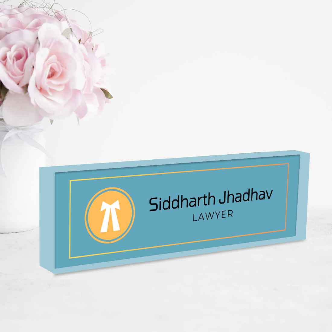 Office Desk Name Plate for Lawyer – Professional Desk Name Plate - Image 6