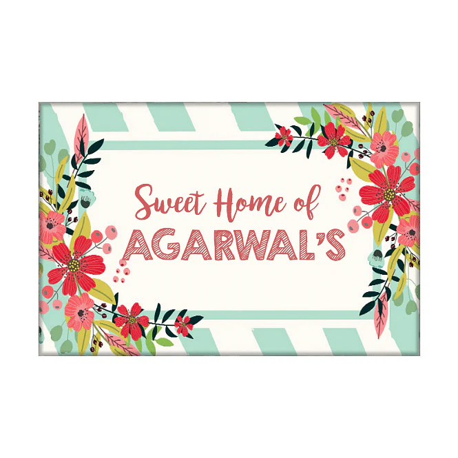 Creative nameplate for Door - Floral Eden - Image 3