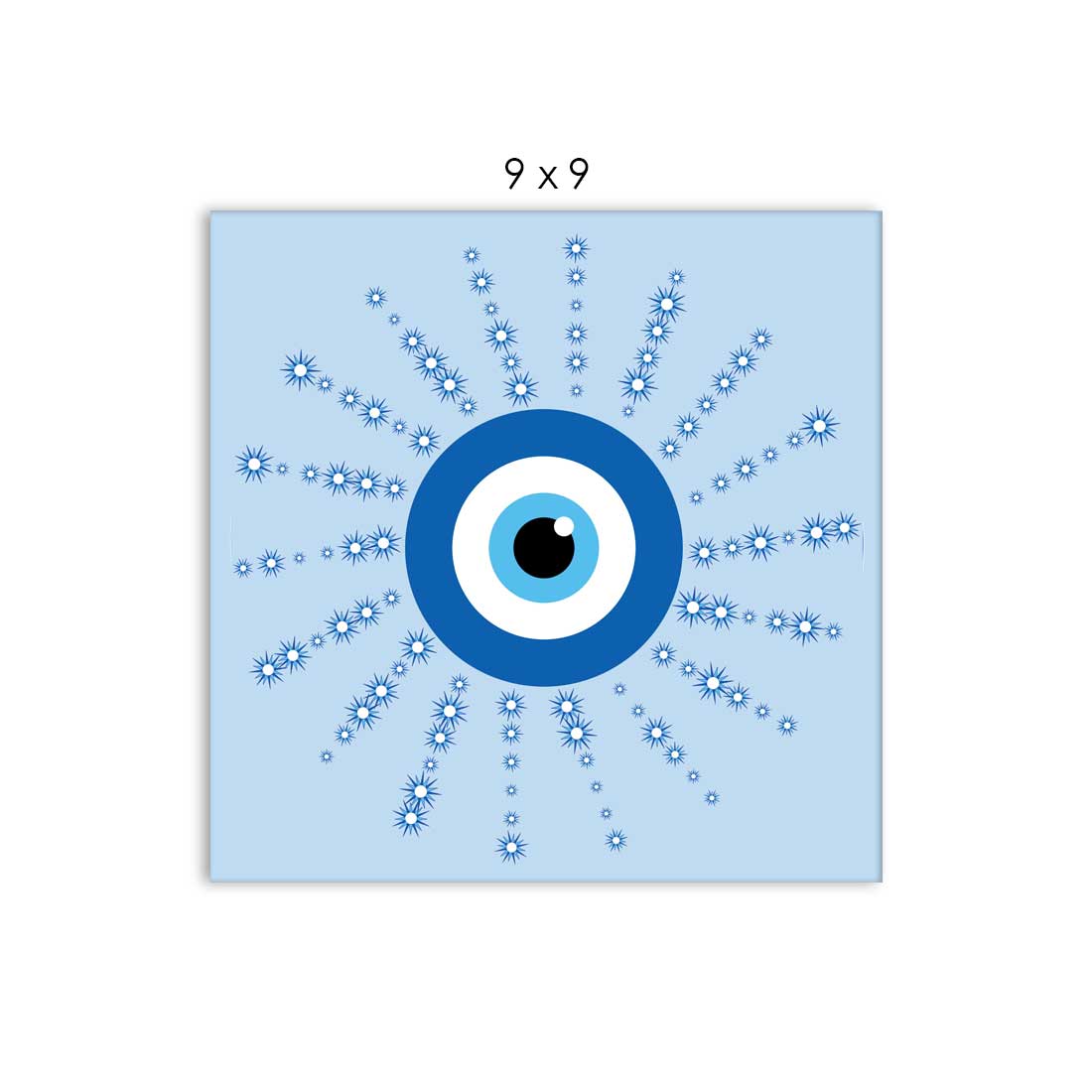Decorative Wall Art Décor for Bedroom Dining Area Set of 3 - Evil Eye Protector - Image 8