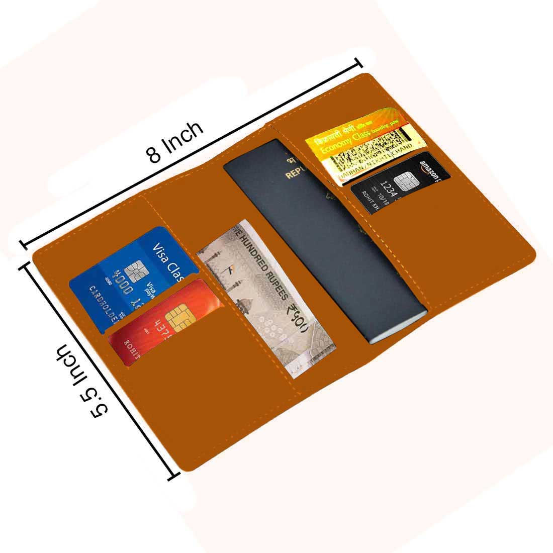 Pu Leather Customized Passport Cover and Luggage Tag Set - Floral - Image 10