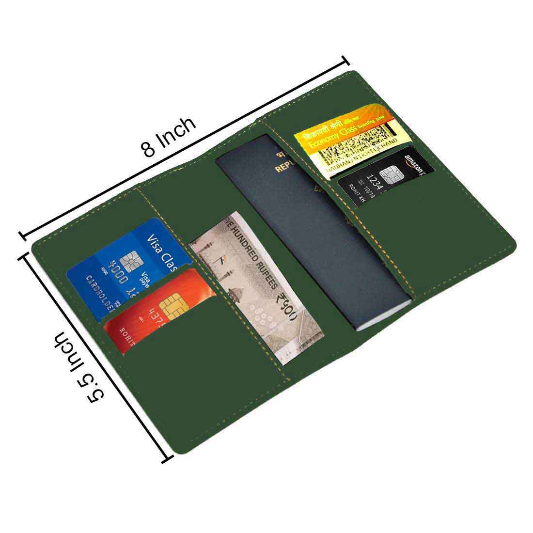 Pu Leather Customized Passport Cover and Luggage Tag Set - Floral - Image 22