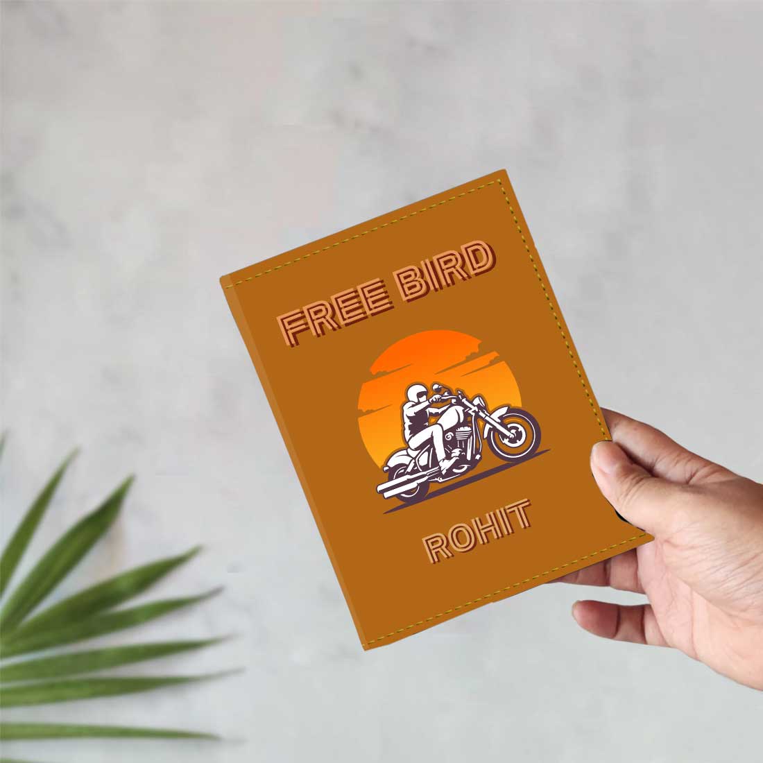Passport Cover for Men Vegan Leather Custom Cases for Passports - Free Bird - Image 27