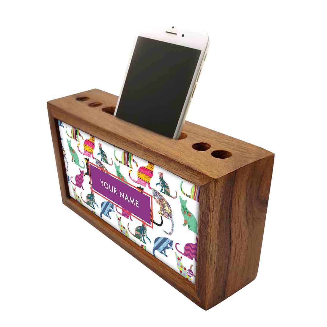 personalised desk organizer - Colorful Cat - Image 3