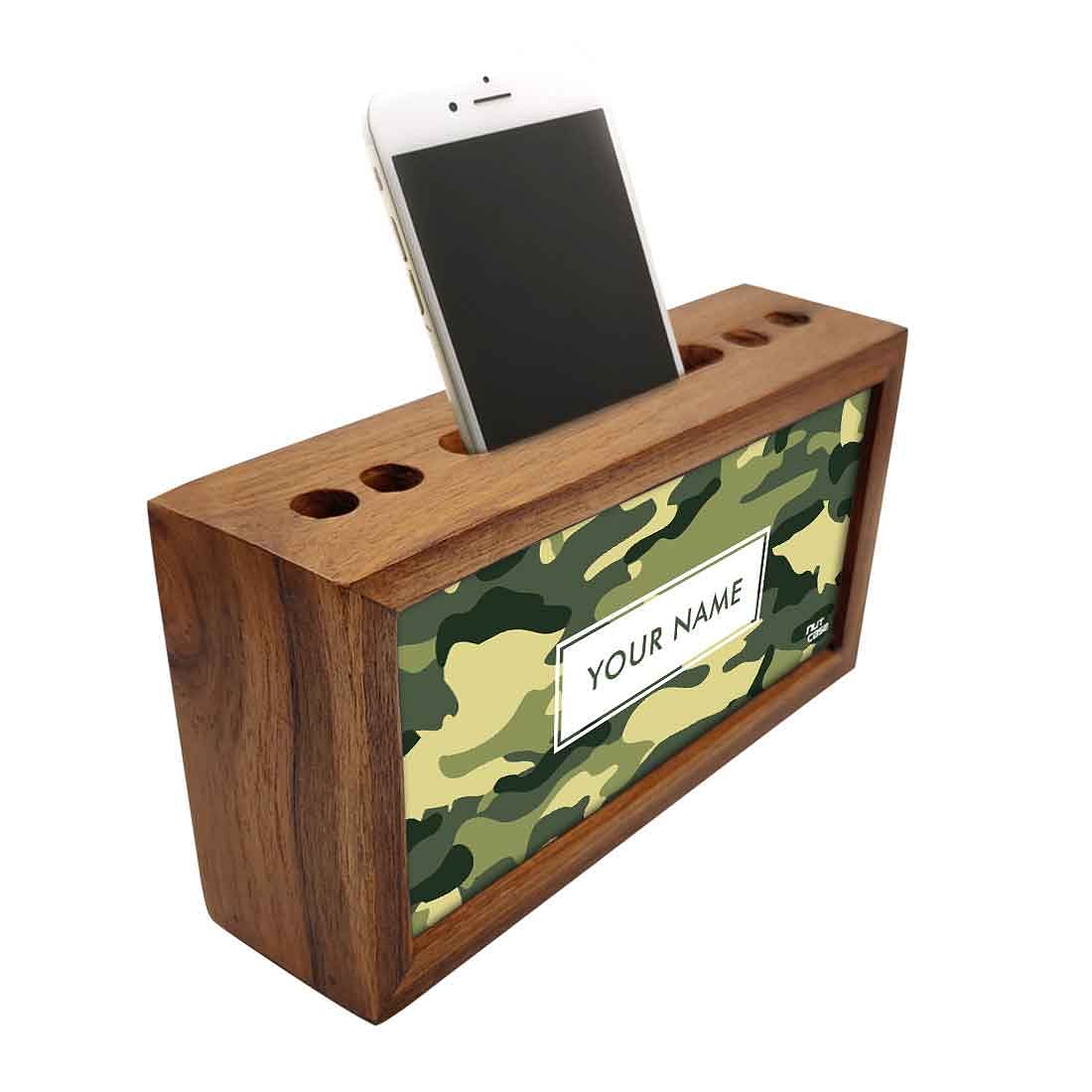 Custom-Made Wooden desktop storage drawers - Army Camo - Image 2