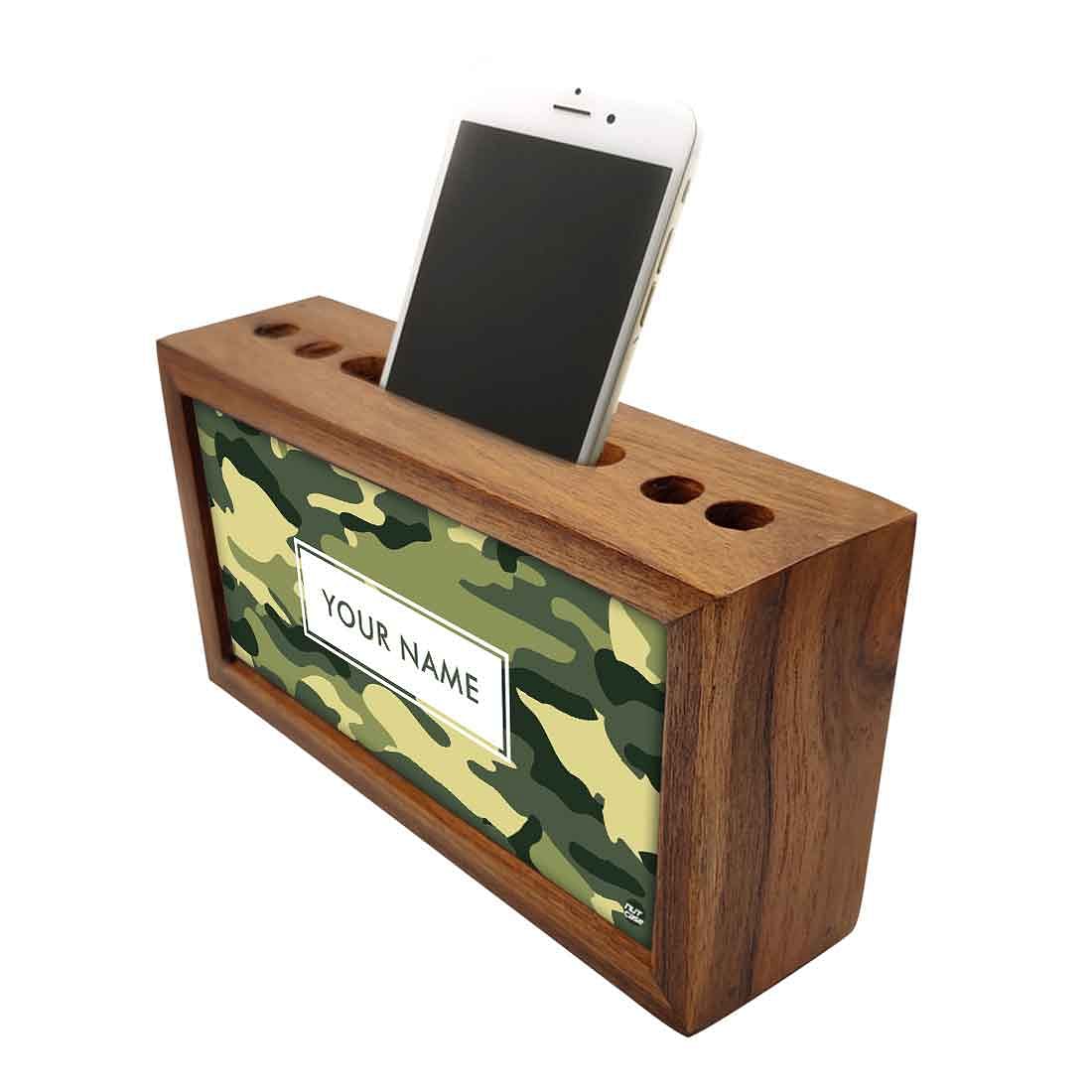 Custom-Made Wooden desktop storage drawers - Army Camo - Image 3