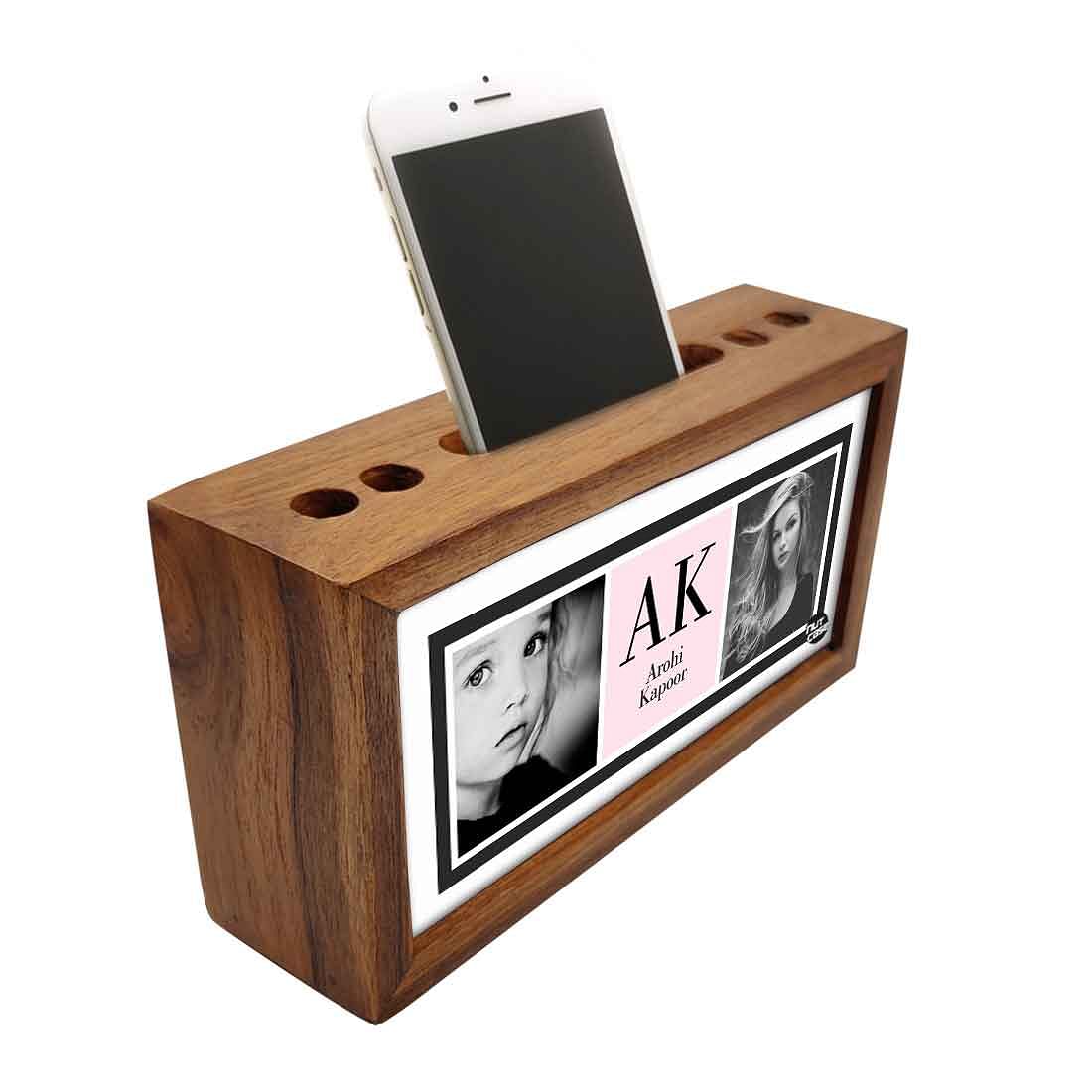 Custom-Made personalised desk organiser - Add Your Text - Girl - Image 2
