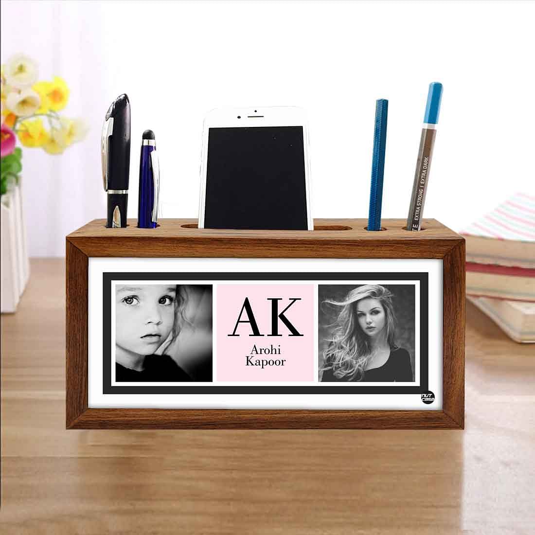 Custom-Made personalised desk organiser - Add Your Text - Girl - Image 4
