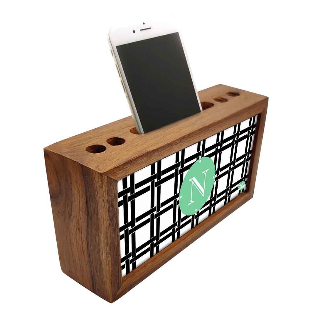 Personalized Wood desk accessories - Checkbox Black - Image 2