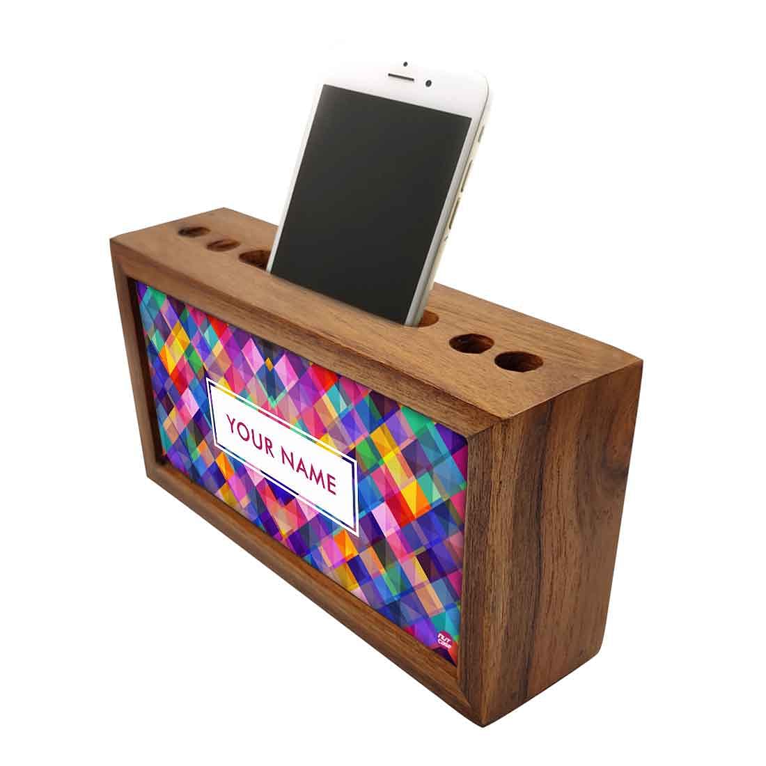Customized Small Wooden desk organizer - Colorful Checkbox - Image 3