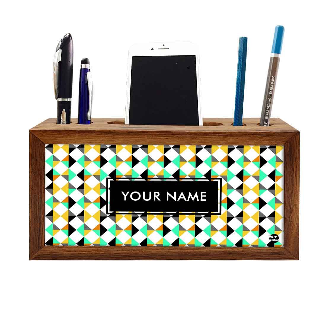 Custom personalised desk organiser - Abstract