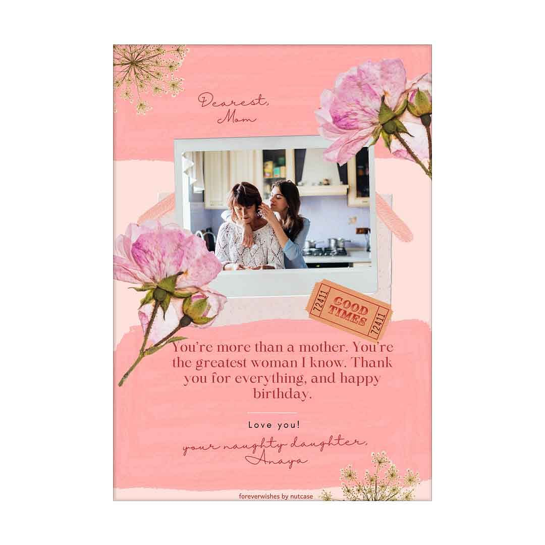 Custom Made Greeting Cards for Gift Mom - Dearest Mother 0007