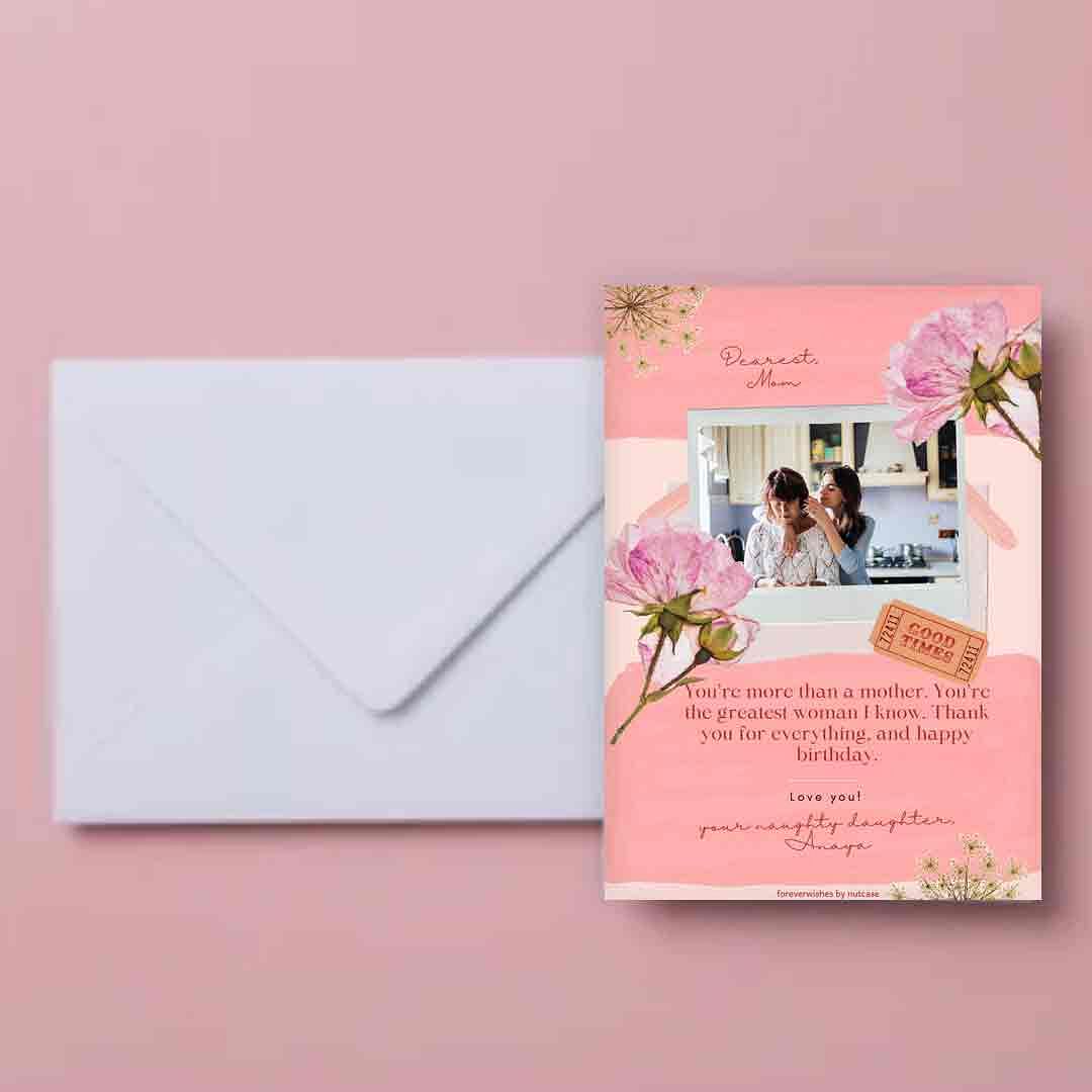 Custom Made Greeting Cards for Gift Mom - Dearest Mother 0007 - Image 4
