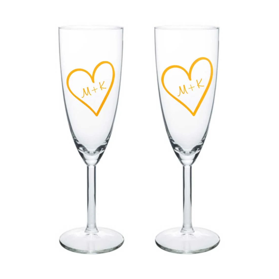 Personalised Champagne Glasses Flute Glass Set of 2  Anniversary Gift Idea  - Sweethearts - Image 8