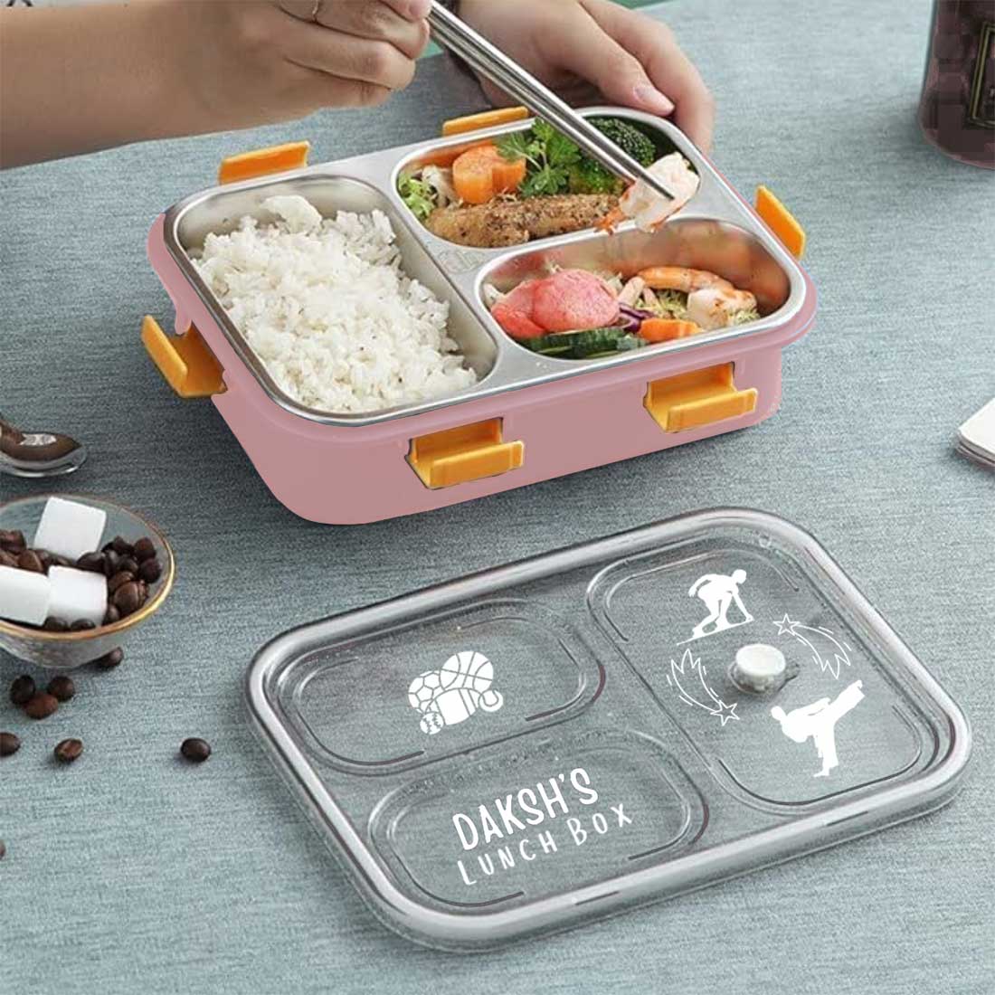 Personalised Childrens Lunch Box Stainless Steel Insulated Tiffin Box - Image 11