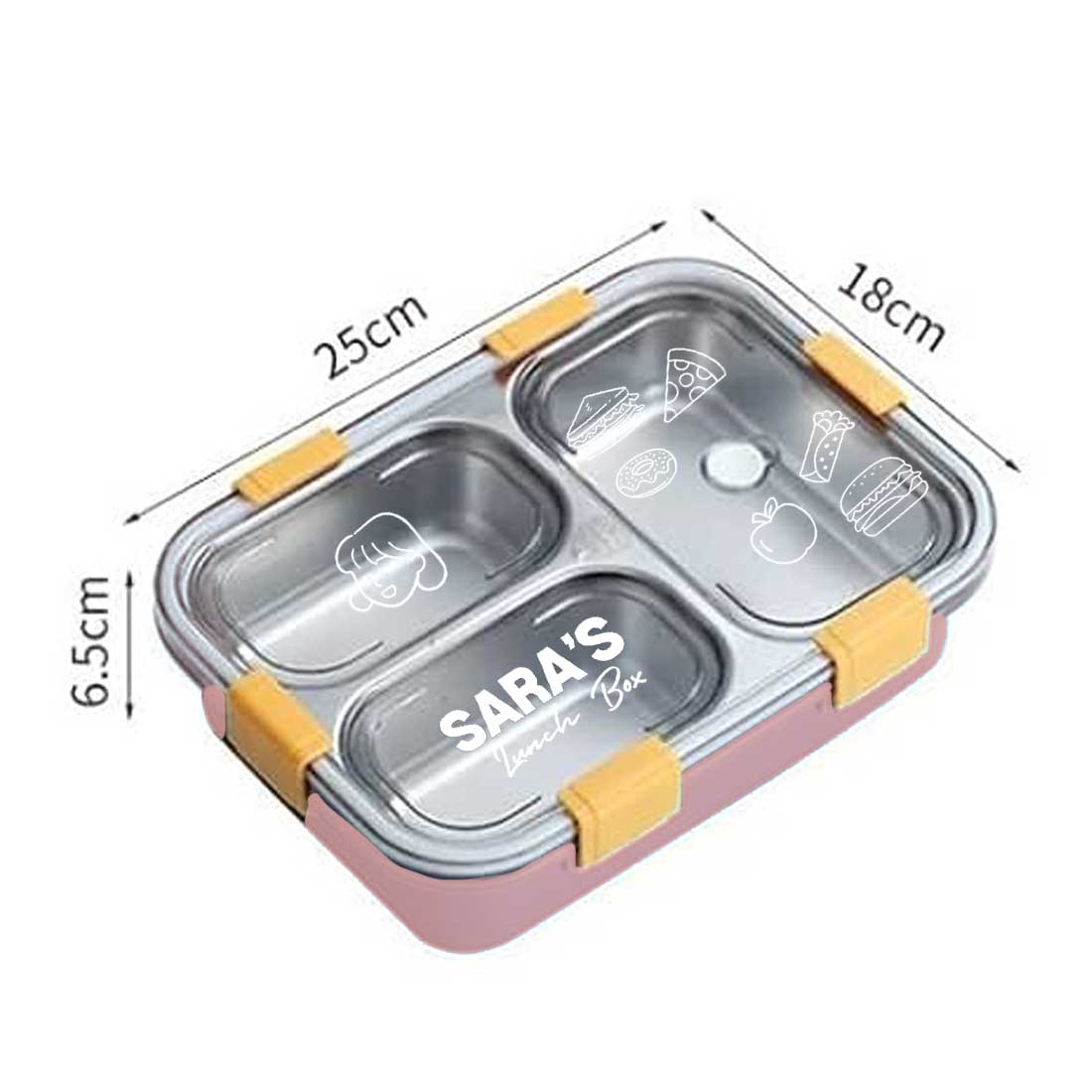 Personalised Childrens Lunch Box Stainless Steel Insulated Tiffin Box - Image 14