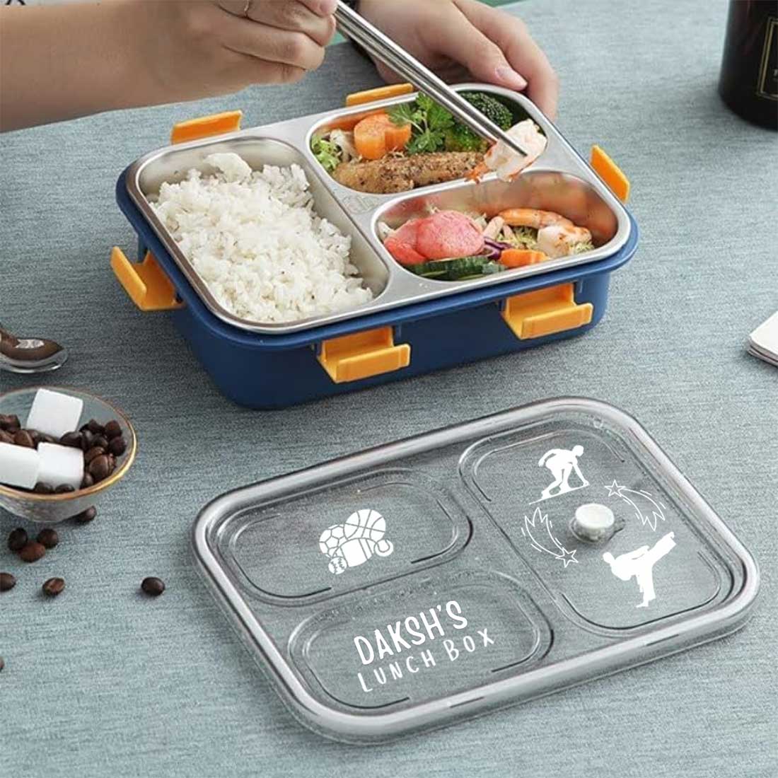 Personalised Childrens Lunch Box Stainless Steel Insulated Tiffin Box - Image 16