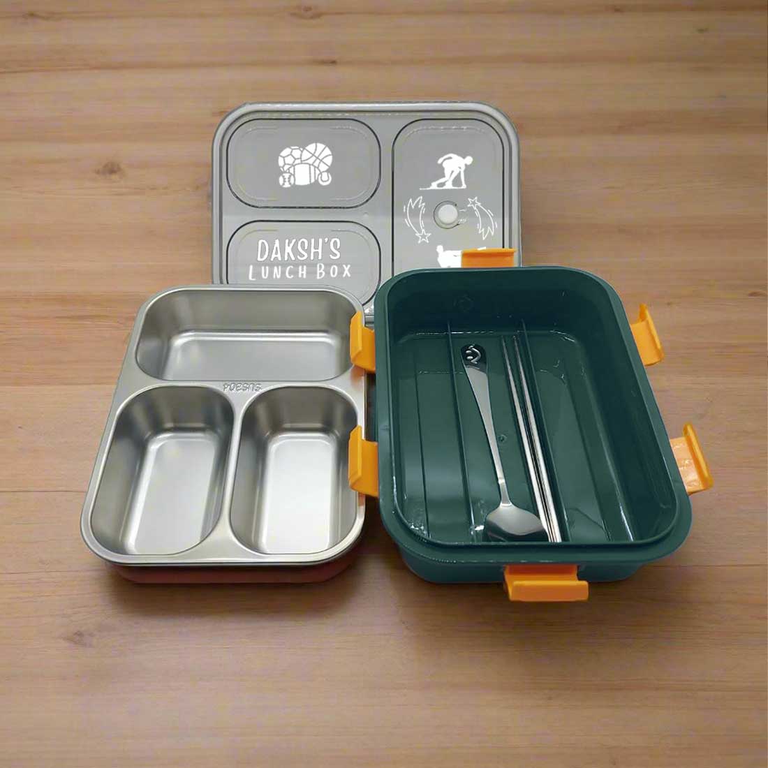 Personalised Childrens Lunch Box Stainless Steel Insulated Tiffin Box - Image 23