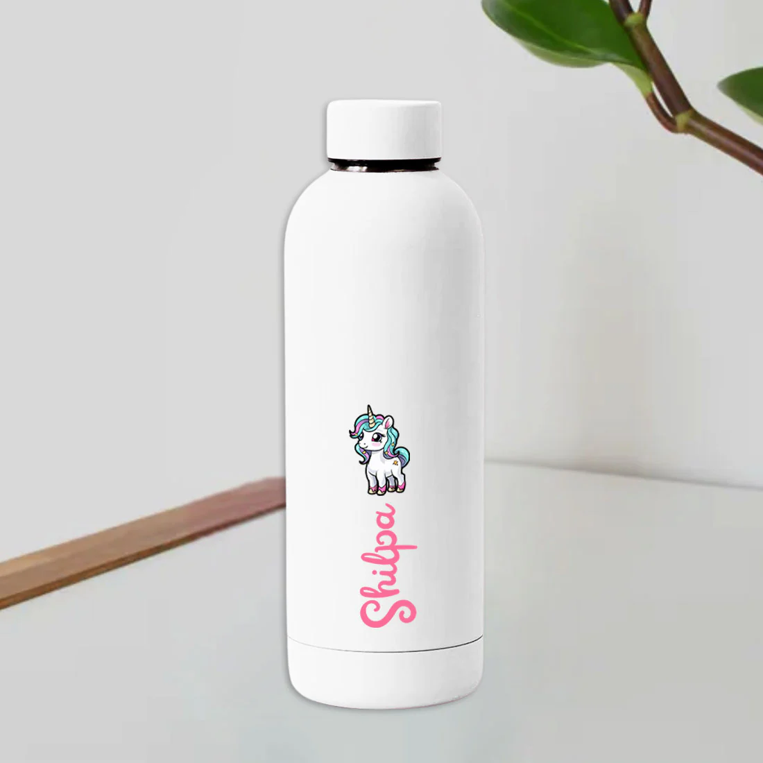 Personalised Childs Water Bottle with Name-Double Insulated Bottle with Unicorn for Travel, Shool, Home - BPA Free, Leakproof - - Image 22