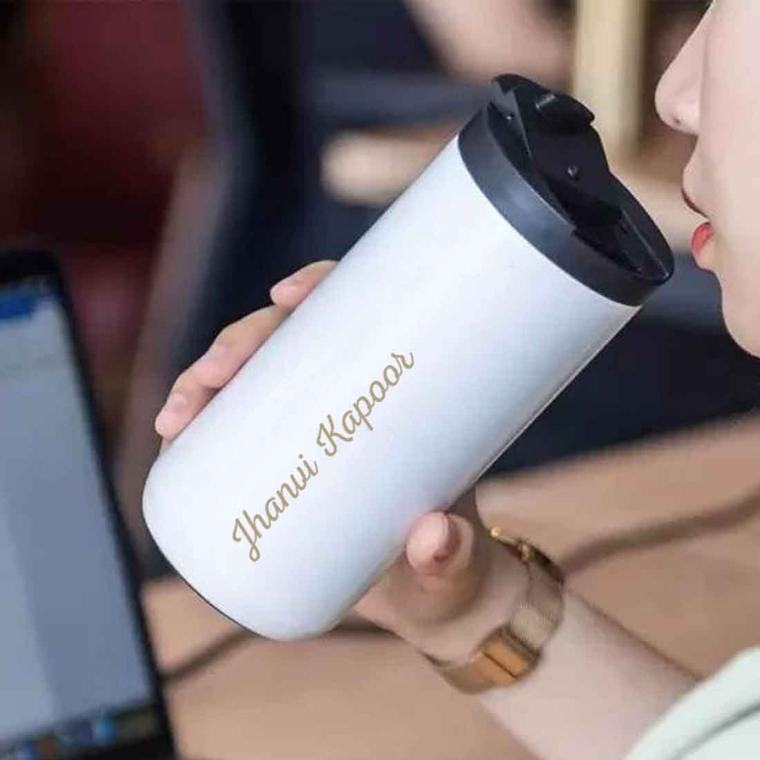 Customised Tea Coffee Tumbler for Travelling Sipper Flask (400 ML) - Add Name - Image 10