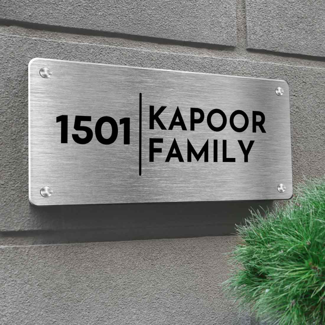 Personalised Steel Name Plates for Houses Entrance - Image 2