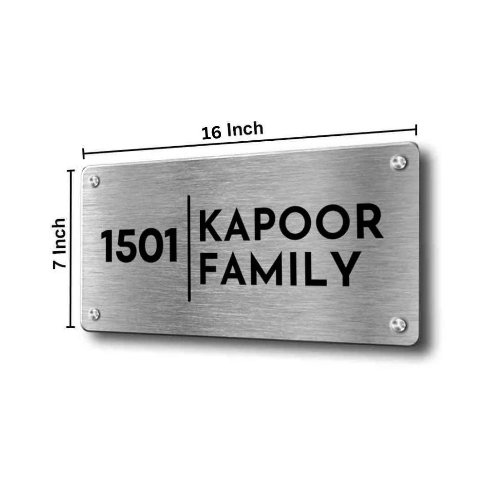 Personalised Steel Name Plates for Houses Entrance - Image 4