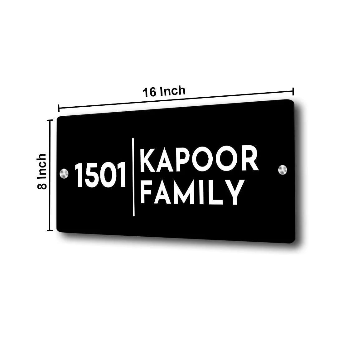 Personalised House Name Plate Entrance Nameboards for Flats Offices- Acrylic - Image 6