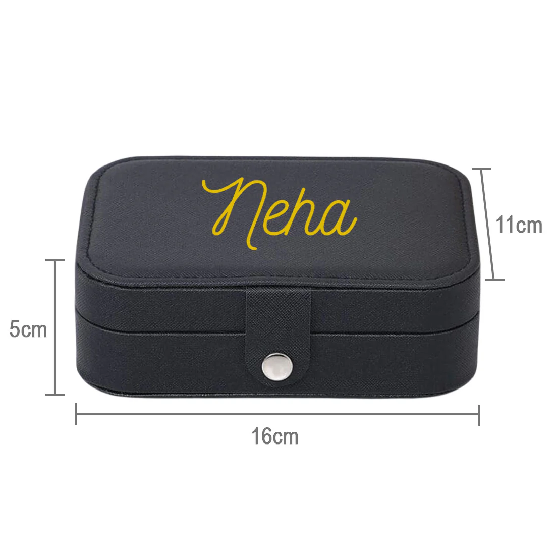 Personalized Jewellery Box Organizer For Travel jewelry Case for Earrings Pendant - Add Name - Image 10